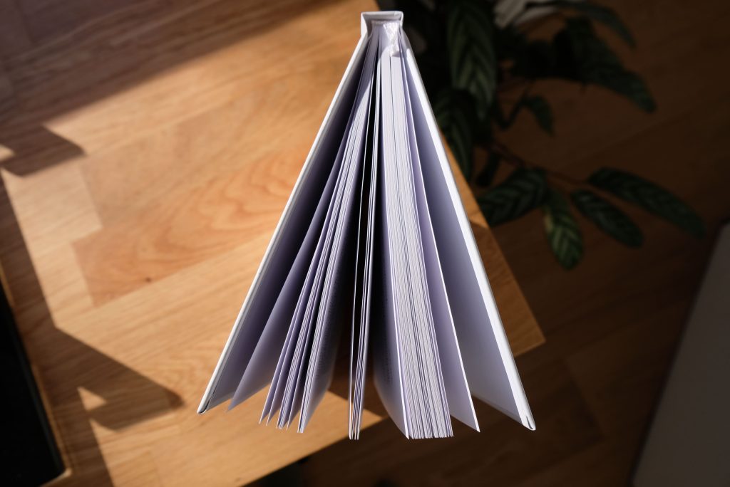 Das Buch "Vitamin D in der Zahnmedizin" aufgefächert.